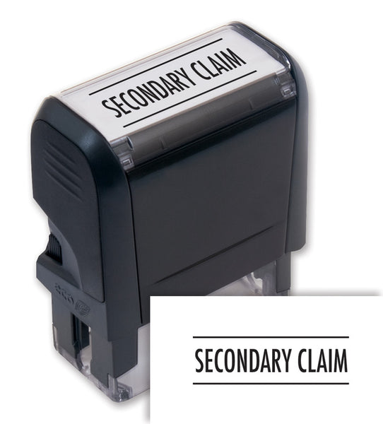 103065 Self-Inking Secondary Claim Stamp 1 11/16 x 9/16"